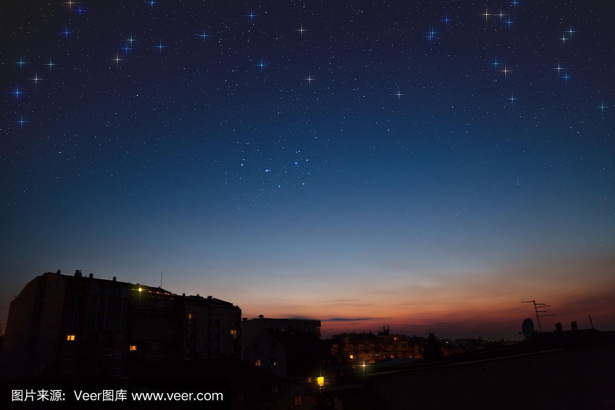 夏日星光詩篇，天際線的夜晚